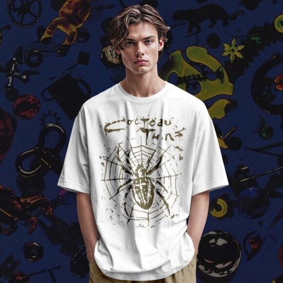 Vintage 90s Cocteau Twins Unisex Tshirt Dream Pop Merch, Cocteau Twins Tee White - Picture 2 of 5